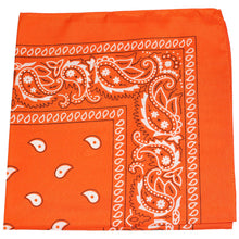 Load image into Gallery viewer, Pack of 4 X-Large Paisley Cotton Printed Bandana - 27 x 27 inches
