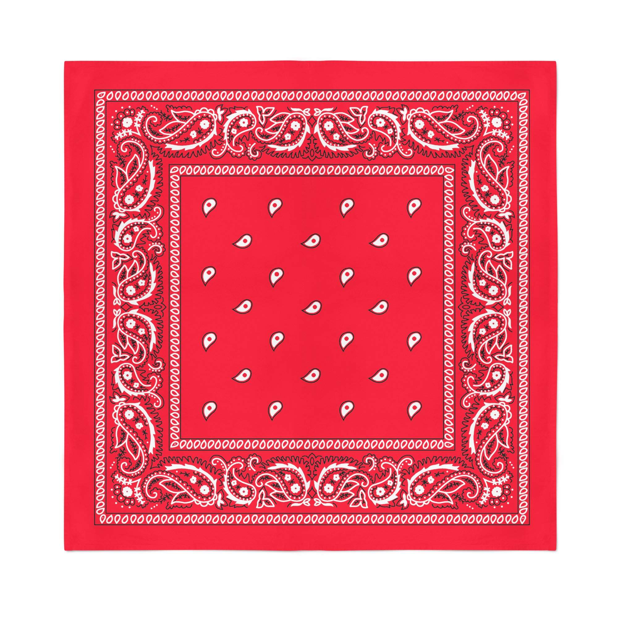 Jordefano Paisley Polyester Unisex Bandanas - Pack of 14 - Bulk Wholesale