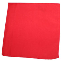 Load image into Gallery viewer, Pack of 2 Solid Cotton Extra Large Bandanas - 27 x 27 Inches / 68 x 68 cm
