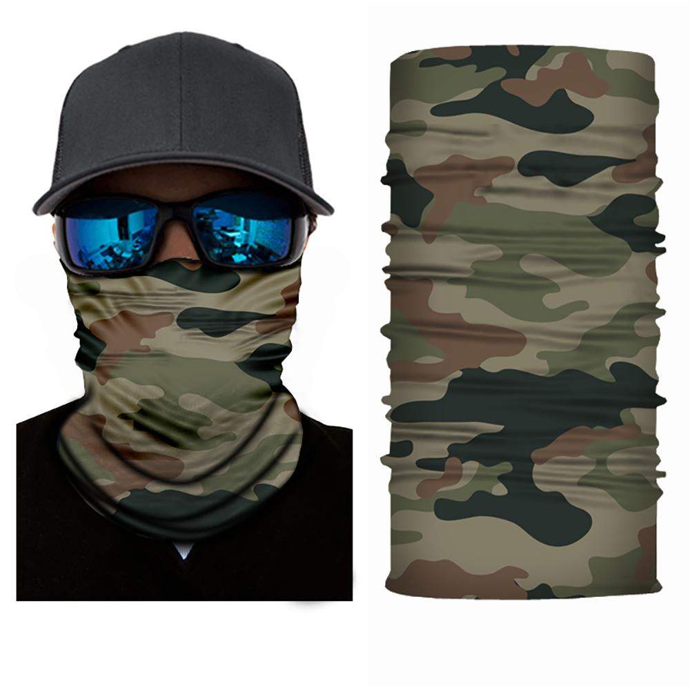 Pack of 8 Face Covering Mask Neck Gaiter Elastic, Fishing and Hunting - Bulk Wholesale