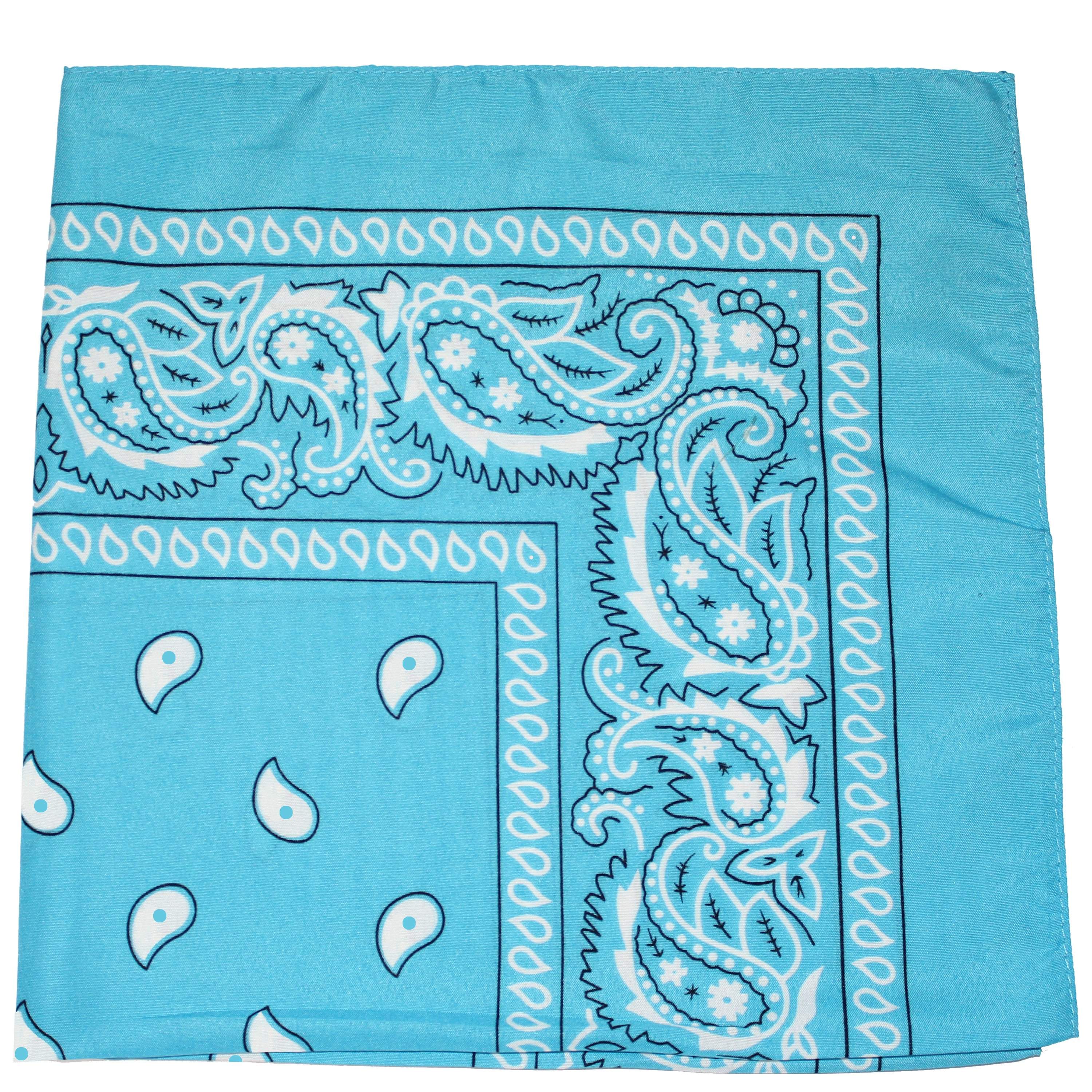 Mechaly Paisley 100% Cotton Double Sided Bandanas - 36 Pack